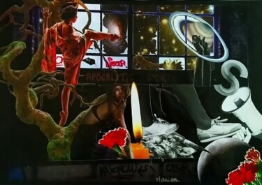 Apocalytic Society Collages intitulée "Apocalytic Society" par Marion Revoyre, Œuvre d'art originale, Collages
