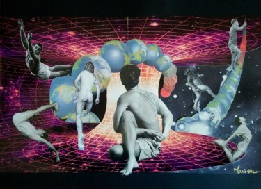 Collages intitulée "Faire de l'exercice" par Marion Revoyre, Œuvre d'art originale, Collages