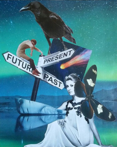 Collages getiteld "Future, Present, Pa…" door Marion Revoyre, Origineel Kunstwerk, Collages