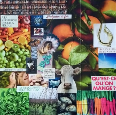 Collages intitulée "Profession de foie" par Marion Revoyre, Œuvre d'art originale, Collages