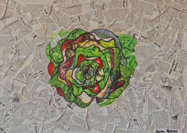 Collages titled "Insalata" by Marion Revoyre, Original Artwork, Collages