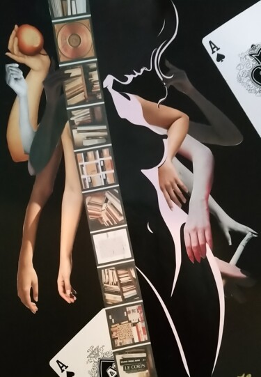 Collages titled "Dame de Corps" by Marion Revoyre, Original Artwork, Collages