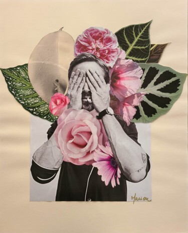 Collages intitulée "Effleurer Ryan" par Marion Revoyre, Œuvre d'art originale, Collages