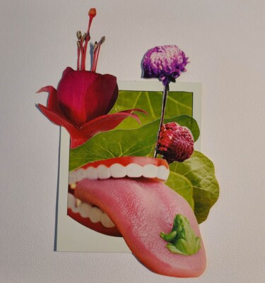 Коллажи под названием "Rolling tooth" - Marion Revoyre, Подлинное произведение искусства, Коллажи
