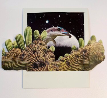 Collages intitulée "Nocturnal Animal" par Marion Revoyre, Œuvre d'art originale, Collages