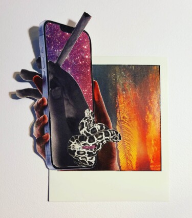 Collages titled "Addict" by Marion Revoyre, Original Artwork, Collages
