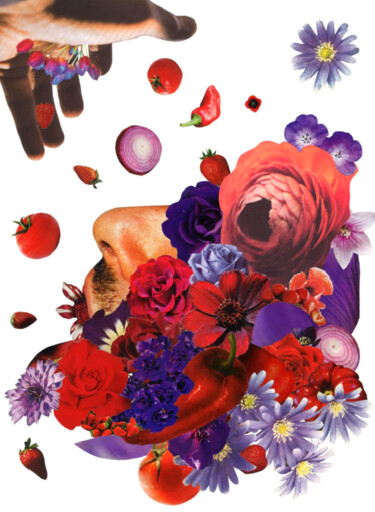 Collages intitulée "SUCS II - SUCER LES…" par Marion Revoyre, Œuvre d'art originale, Collages