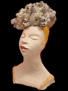Sculpture intitulée "Madame" par Marion De La Fontaine, Œuvre d'art originale, Céramique