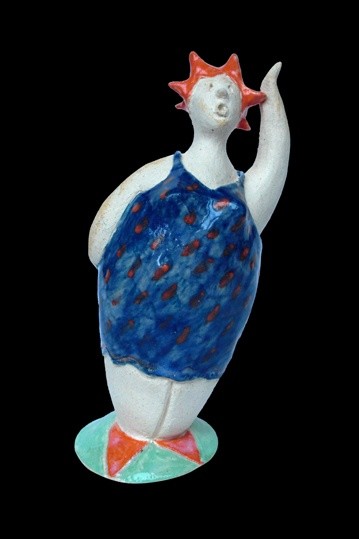 Sculpture intitulée "La liberté" par Marion De La Fontaine, Œuvre d'art originale, Céramique