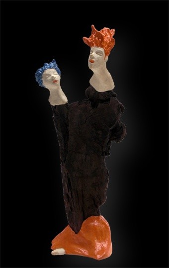 Sculpture intitulée "Duo 2" par Marion De La Fontaine, Œuvre d'art originale