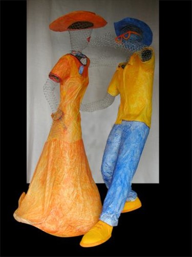 Sculpture intitulée "Danseurs" par Marion De La Fontaine, Œuvre d'art originale