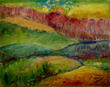 Painting titled "Pasture lands (fant…" by Michelangelo Verso, Original Artwork, Oil