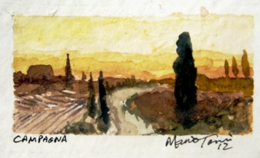 Painting titled "campagna-aquarela.j…" by Mario Tossi, Original Artwork