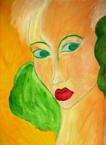 Painting titled "Chiara" by Maria Riccio, Original Artwork, Oil