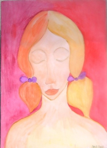 Pittura intitolato "Emma" da Maria Riccio, Opera d'arte originale, Olio