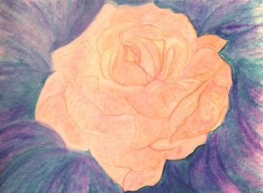 Pittura intitolato "Rosa" da Maria Riccio, Opera d'arte originale, Olio