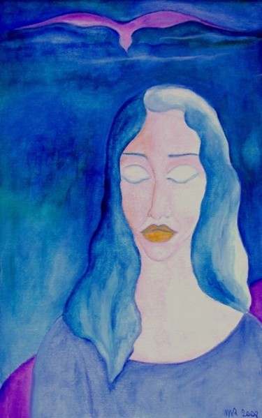 Pittura intitolato "I dream" da Maria Riccio, Opera d'arte originale, Olio