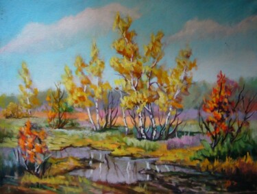 Картина под названием "Landscape" - Marisa Iv, Подлинное произведение искусства