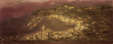 Pittura intitolato "Baía do Funchal" da Marisa Nobrega, Opera d'arte originale