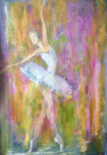 Peinture intitulée "Tiempo de baile" par Marisa Satorre, Œuvre d'art originale, Acrylique