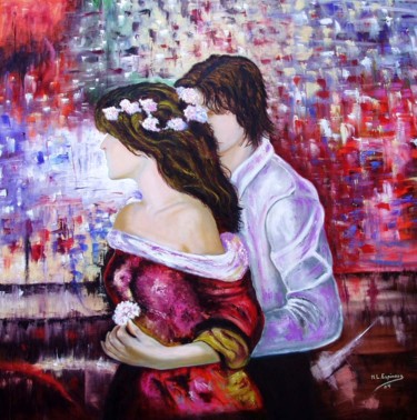 Pintura titulada "Romance" por Marisa Espinosa García, Obra de arte original