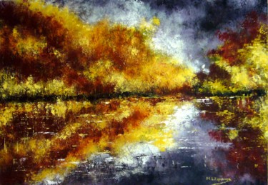 Pintura titulada "Comienzo de otoño" por Marisa Espinosa García, Obra de arte original