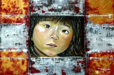 Pintura titulada "Carola, ventana a l…" por Marisa Espinosa García, Obra de arte original