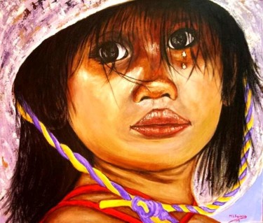 Pintura titulada "Lágrimas de inocenc…" por Marisa Espinosa García, Obra de arte original