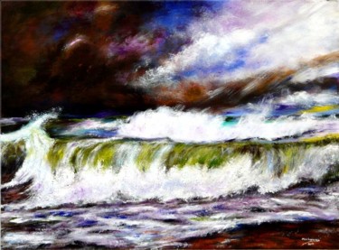 Pintura intitulada "Mar Brava" por Marisa Espinosa García, Obras de arte originais, Acrílico