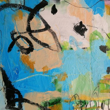 Картина под названием "Fly away" - Marisol Evora, Подлинное произведение искусства, Акрил Установлен на Деревянная рама для…