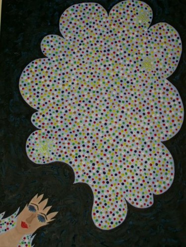 Pintura intitulada "Cielo" por Marisol Pita, Obras de arte originais, Óleo