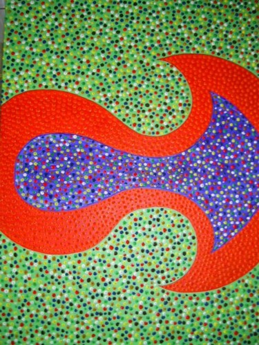 Malerei mit dem Titel "ColorAcción V" von Marisol Pita, Original-Kunstwerk, Öl