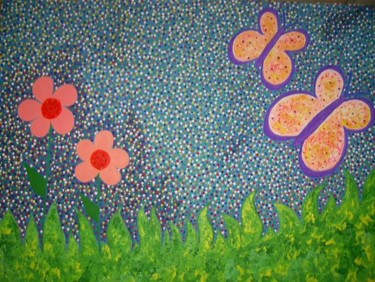 Pintura titulada "Mariposas" por Marisol Pita, Obra de arte original, Oleo