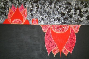 Peinture intitulée "Las flores de Lilit…" par Marisol Pita, Œuvre d'art originale, Huile