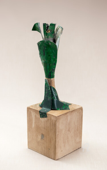Escultura intitulada "Primavera 2" por Marisu Solís, Obras de arte originais, Metais