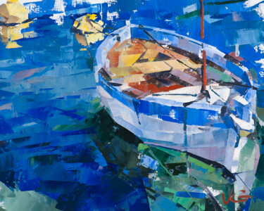 Картина под названием "Romantic seascape E…" - Volodymyr Glukhomanyuk, Подлинное произведение искусства, Масло