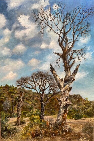 Peaceful warrior Painting titled "Peaceful warrior" by Mariuka Gavrilova, Original Art, Oil