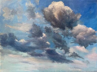 Sky road Peinture intitulée "Sky road" par Mariuka Gavrilova, Œuvre d'art originale, Huile