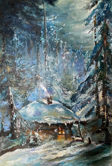 Faıry forest Peinture intitulée "Faıry forest" par Mariuka Gavrilova, Œuvre d'art originale, Huile