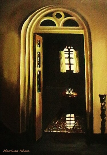 Картина под названием "Room Entrance" - Marium Khan, Подлинное произведение искусства