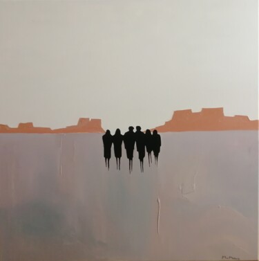 Pintura intitulada "Desert" por Mariusz Makula, Obras de arte originais, Óleo