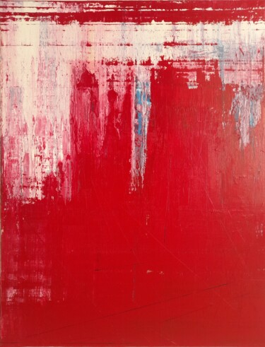 Pintura titulada "Red Lava" por Mariusz Makula, Obra de arte original, Oleo