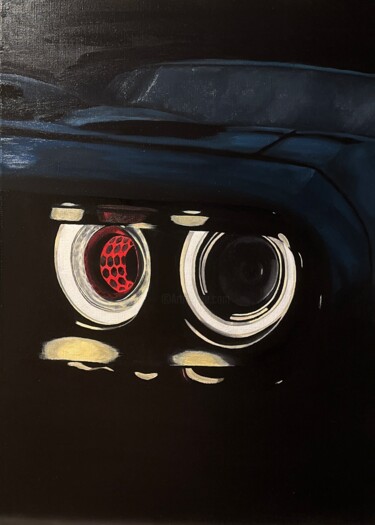Pittura intitolato "Dodge Challenger" da Mariya Klein, Opera d'arte originale, Olio