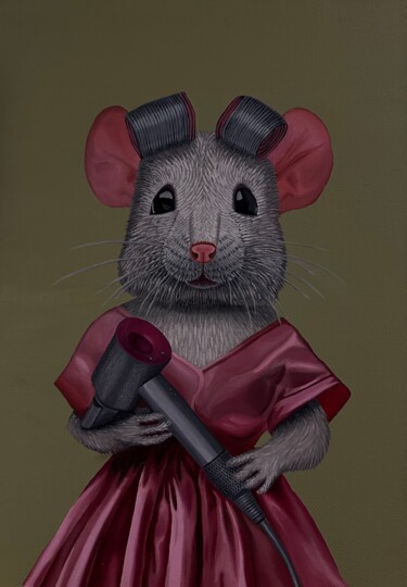 Pintura titulada "Крысота" por Mariya Klein, Obra de arte original, Oleo