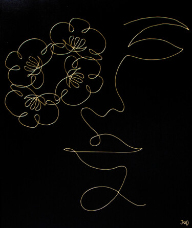 Schilderij getiteld "Phalaenopsis de Bal…" door Mariya Velychko, Origineel Kunstwerk, Acryl Gemonteerd op Frame voor houten…