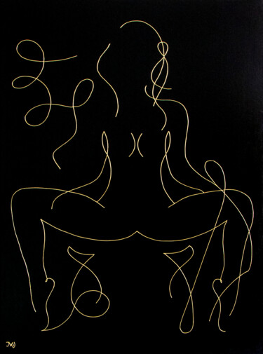 Peinture intitulée "L'Envoutante" par Mariya Velychko, Œuvre d'art originale, Acrylique Monté sur Châssis en bois