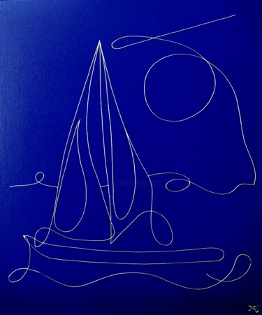 Peinture intitulée "La brise marine" par Mariya Velychko, Œuvre d'art originale, Acrylique Monté sur Châssis en bois