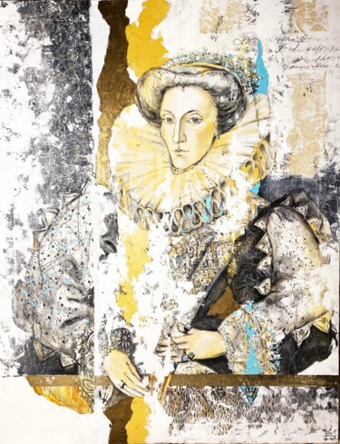 Pintura titulada "Queen of England" por Mariya Volynskih, Obra de arte original, Acrílico