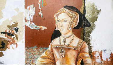 Pintura intitulada "Jane of Wolfhall" por Mariya Volynskih, Obras de arte originais, Acrílico