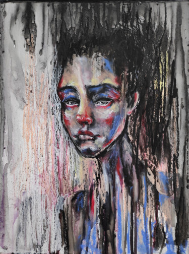 Картина под названием "Delicate oil pastel…" - Mariya Markina, Подлинное произведение искусства, Пастель